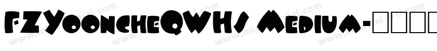 FZYooncheQWHS Medium字体转换